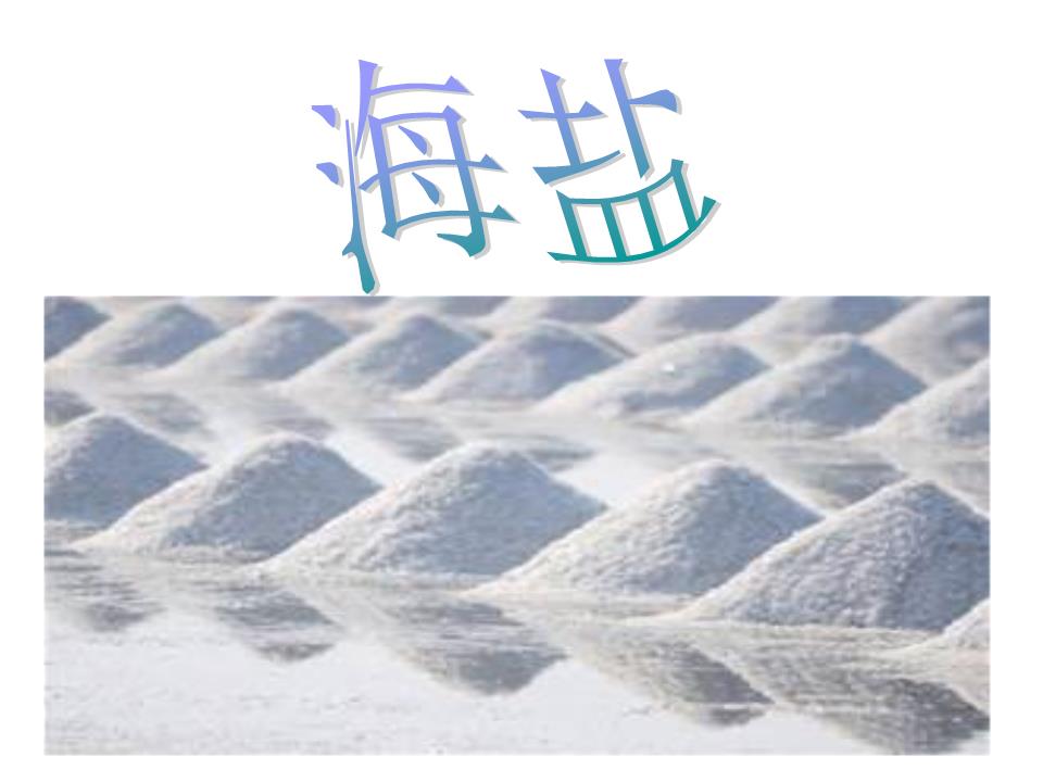 海盐 从海洋到生活的白色结晶
